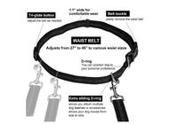 Dual Handle Adjustable Nylon Dog Leash Waist Belt Hands Free 4 Feet For Better Control